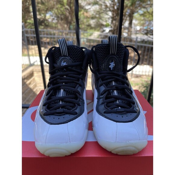 Nike Little Posite One (GS) White Silver Black DV2238-100 Size 4Y (No OG Box) - Picture 4 of 12